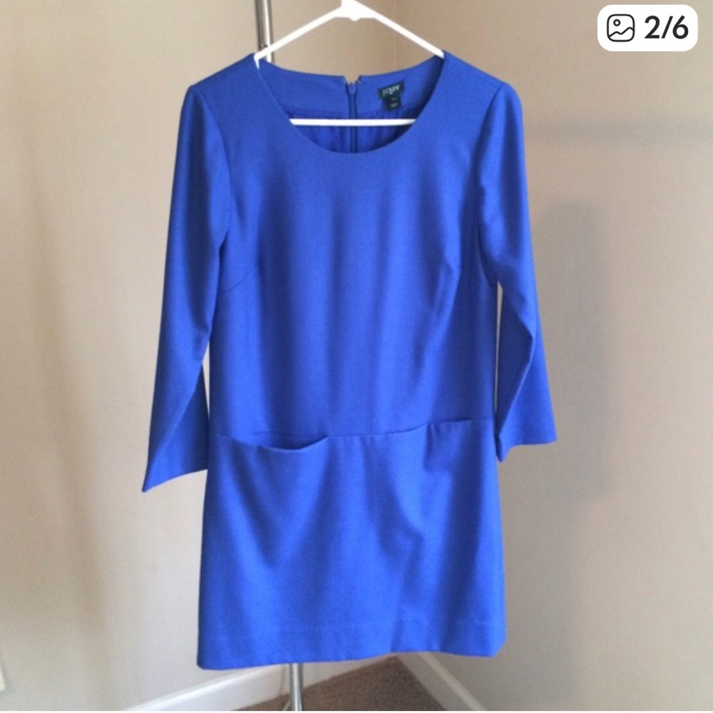j. crew factory | blue shift dress
